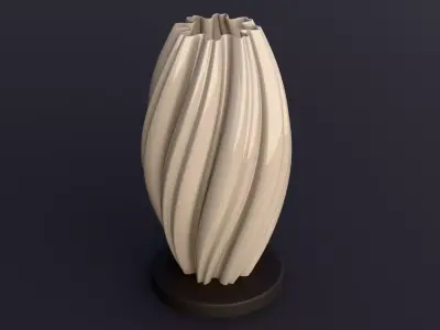 5 Printable Vases  3D print model