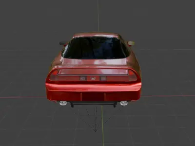 Animated Honda NSX 3D 3D model