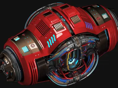 Sci Fi CORE C1 KITBASH ELEMENT 3D model