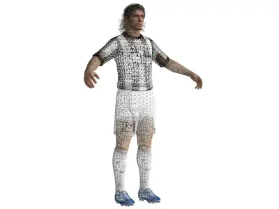 Football Player 03 Low-poly 3D model