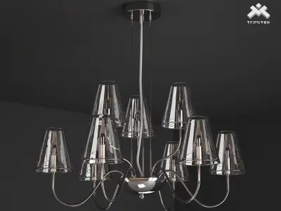 Silba Chandelier 9L 3D model
