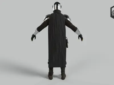 The Mandalorian GameReady Rigged Low-poly 3D model
