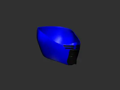 helmet high poly sculpt 3d printable ver 7 3D model 3D model