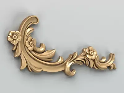 Corner decor 025 3D model