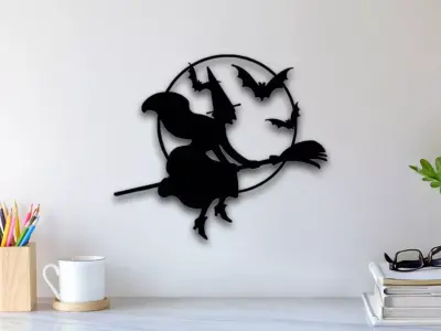 Witch Wall Art 3D print model