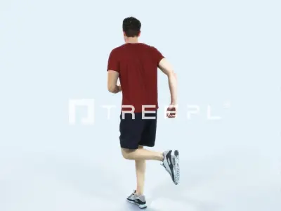 Virtue 02L Running Jogging Football Sports Man Low-poly 3D model purchase