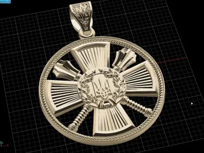 Ukranian Army Emblems 3D print model