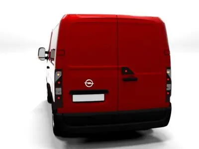 OPEL MOVANO K 2011 LOWPOLY Low-poly 3D model