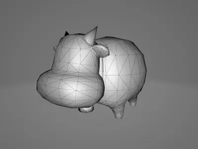 Cute Pet Low-poly 3D model