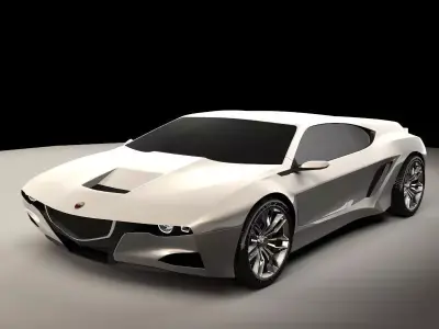 Generic sports car 01 3D model