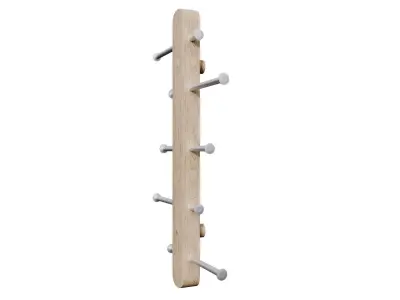 PLOGA vertical hook bar Low-poly 3D model