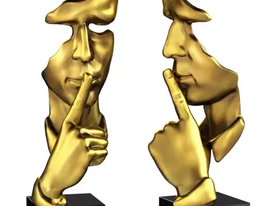 Thinker Statue 3D model