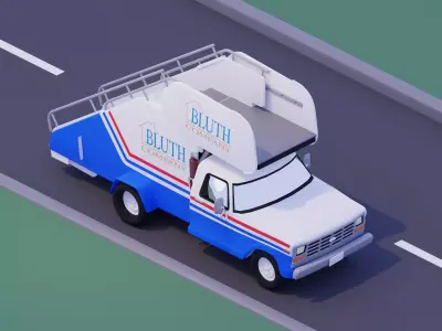 Staircar arrested development- Low Poly Low-poly 3D model