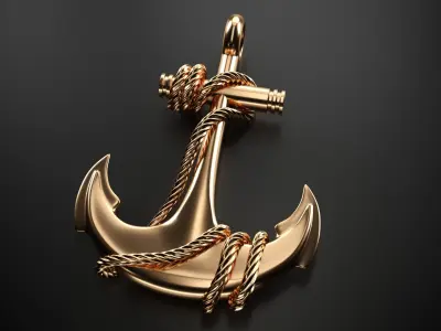 Anchor gold 3D model