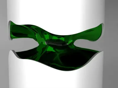 Rio 2016 Olympic Games Torch low poly Low-poly 3D model