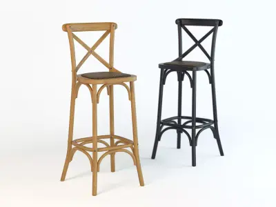 Bar Stool Dzhek Low-poly 3D model