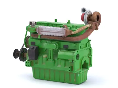 Tractor Engine 3D model