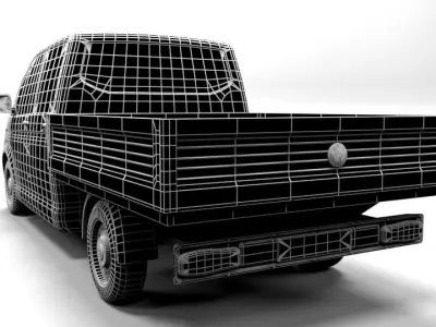 VW T6 TRUCK 2016 Low-poly 3D model