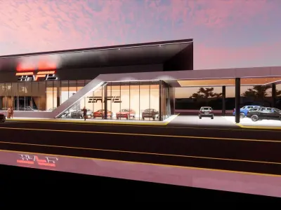 showroom automotif 3D model