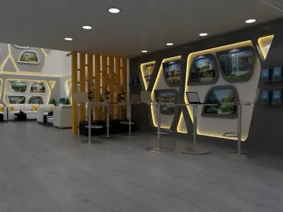 Coldwell banker Booth 3D model