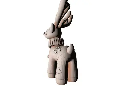 Christmas Deer 3D Printable Model 3D print model purchase