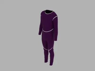 Sport Suit Low-poly 3D model