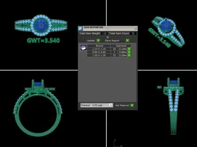 FASIONG RING 3D model