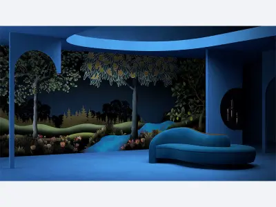 Wallpaper Wild Orchard Free 3D model