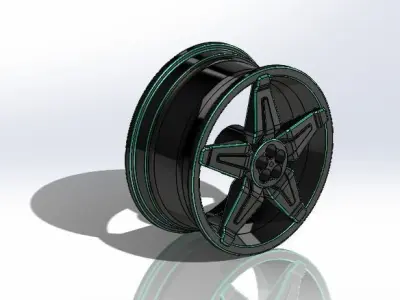 Rim 3D model teflon cup 3D print model
