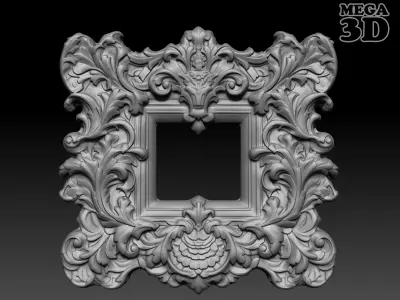 Bas relief Frame 240506 15 3D print model