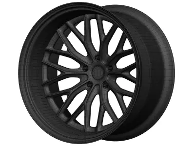 Vossen VWS 02 Aftermarket Wheel Low-poly 3D model