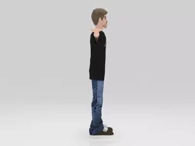 George russell F1 Rigged  Low-poly 3D model