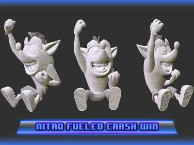 Crash Team Racing Nitro Fueled based Crash Bandicoot 3D print model