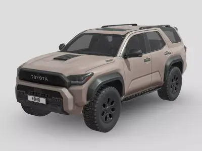 Toyota 4Runner TRDpro 2024 Low-poly 3D model
