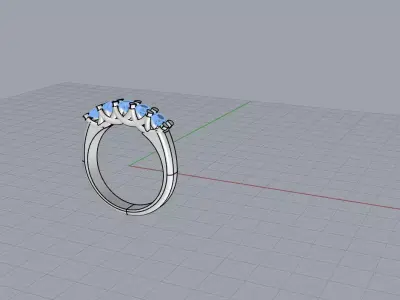 Gold Ring 3D print model
