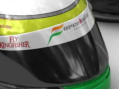Helmet F1 2009 Giancarlo Fisichella  3D model