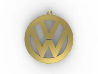 Volkswagen logo 3D print model