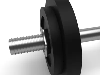Dumbbell wheel with screw 3D model