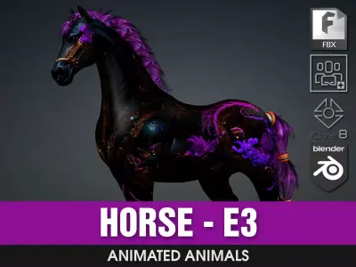 Horse-E3 3D model