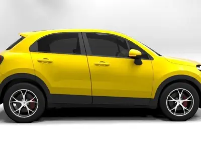 FIAT 500X CROSS Low-poly 3D model