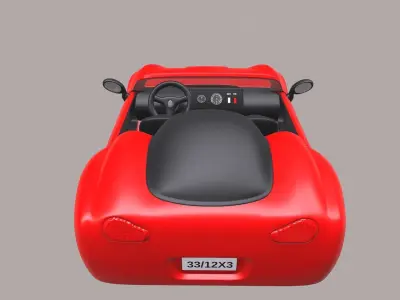 Cars and action games Toy Car Low-poly 3D model