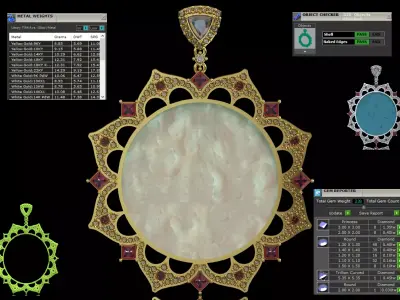 Jewelry Plate Model jp0347 3D print model