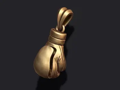 boxing gloves pendant 3D print model