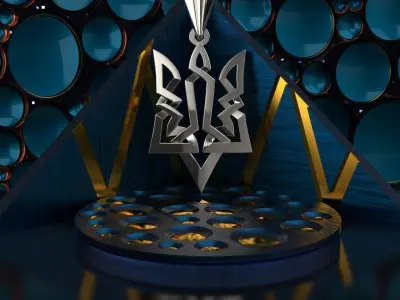 Ukrainian Trident 3D print model get