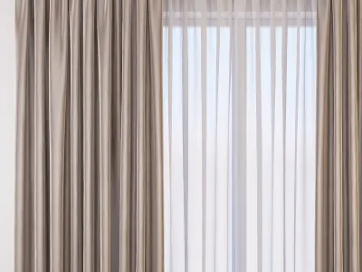 Set 21 Curtains 3D model