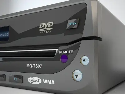 Old Car Radio 3D model