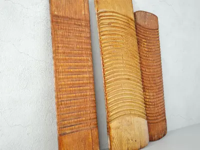 Vintage Chinese Washboards 3D model