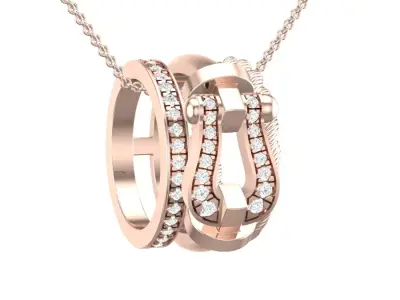 Force Rise Necklace 3D print model