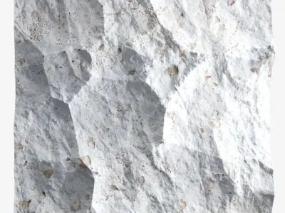 270-RockPanel piece of rock on wall 3D model
