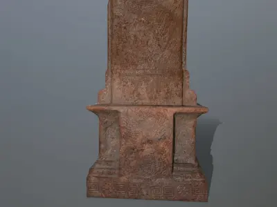 statue Low-poly 3D model